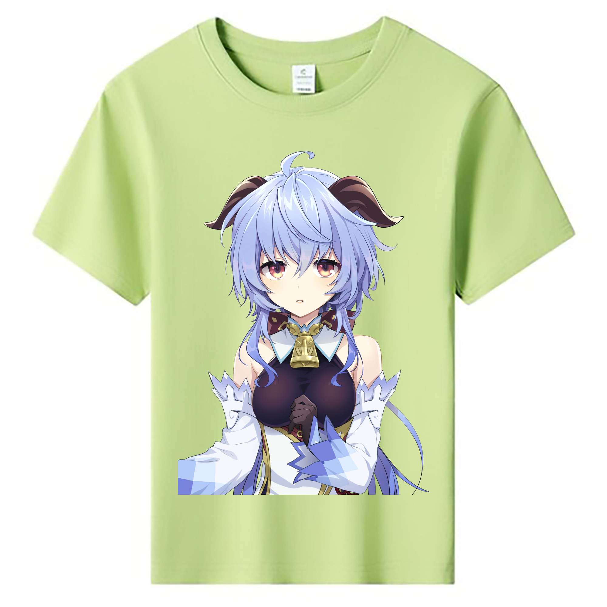 げんし神 甘雨 かんう genshin Ganyu 綿100％キッズTシャツ（フロントプリント）
